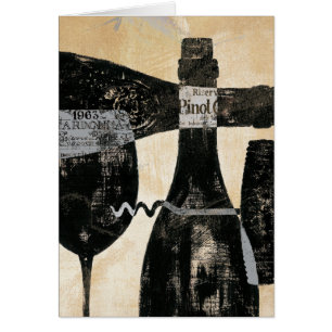 Wein-Flasche und Glas