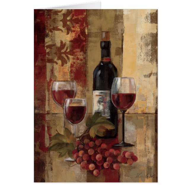 Wein-Flasche und Wein-Gläser (Vorne)