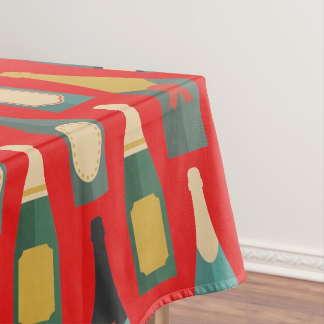 Wein-Flaschen Tischdecke (Beispiel)