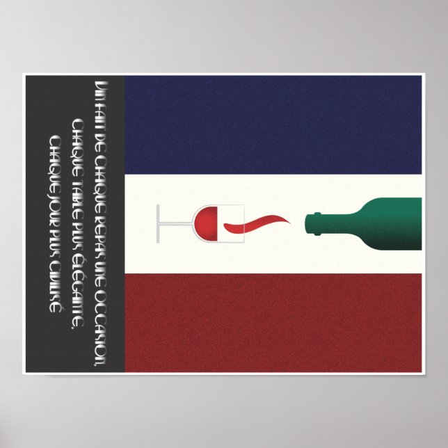 Wein für jeden Anlass - im A.M-Stil Poster (Vorne)