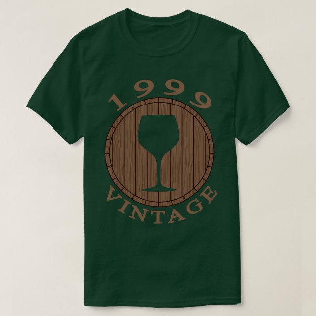 Wein Geburtstag 1999 T-Shirt (Design vorne)