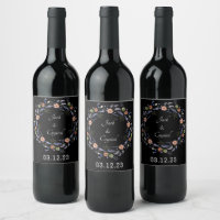 Wein Gefallen für Personalisierte Blume Briefmarke