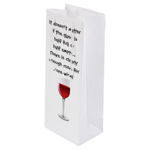 Wein-Geschenk-Tasche mit lustigem Sprichwort Geschenktüte Für Weinflaschen