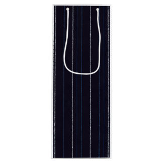 Wein-Geschenktasche Navy Pinstripe Geschenktüte Für Weinflaschen
