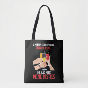 Wein Girlfriend Drinker Besties Diva Tasche