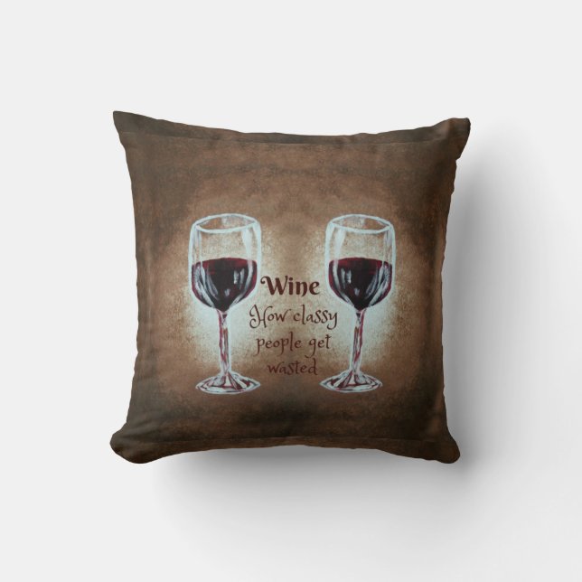 Wein-Glas-Kissen Kissen (Vorderseite)