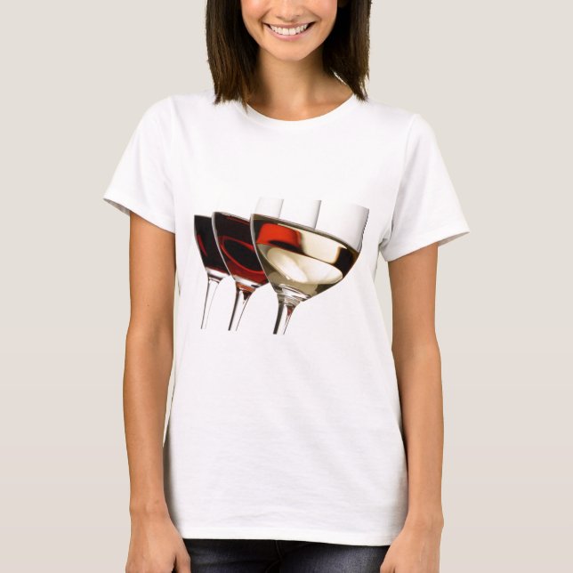 Wein-Glas T-Shirt (Vorderseite)