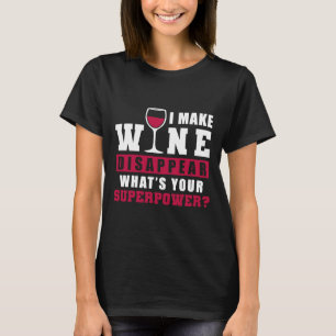 Wein Glas Trinken Wein T-Shirt