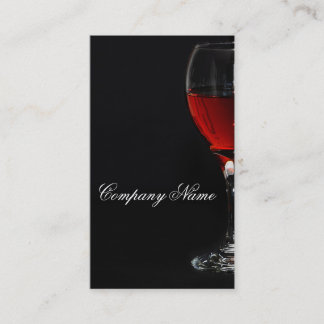 Wein glassbusiness Kartenschablone Visitenkarte