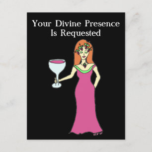 Wein-Göttin-Ansammlung Einladung