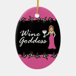 Wein-Göttin-göttliche Weinstock-Girlande Keramik Ornament
