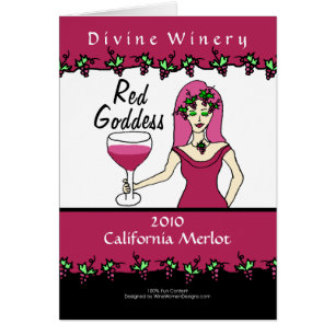 Wein-Göttin-rotes