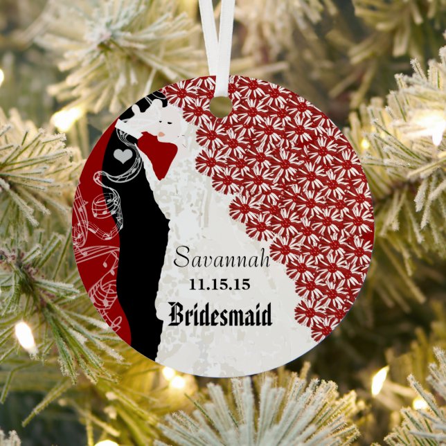 Wein Hochzeit Gown Bridesmaid Weihnachtsschmuck (InSitu)