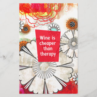 Wein ist billiger als Therapie