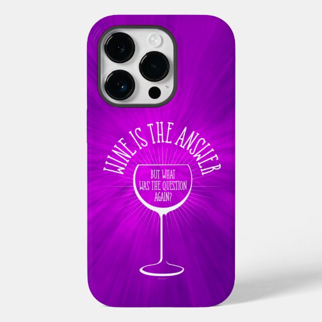 Wein ist der Fall von Case-Mate iPhone 14 Pro Hülle (Rückseite)