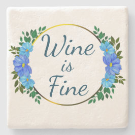 Wein ist fein, bläulich und floralistisch. steinuntersetzer