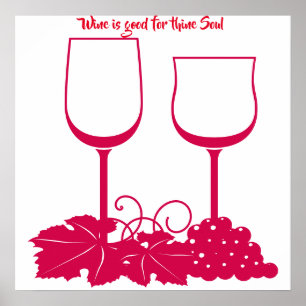 Wein ist gut für deines Soul Poster
