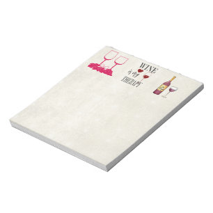 Wein ist mein Anwendungskommentar Notizblock