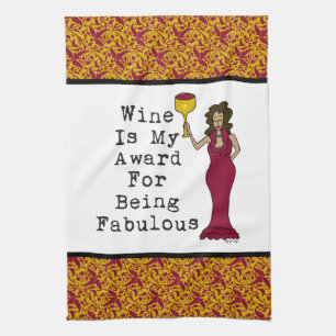Wein ist mein Preis für Sein fabelhaft Geschirrtuch