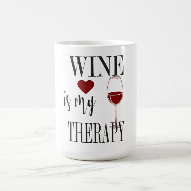 Wein ist meine therapeutische Kaffee-Tasse Kaffeetasse (Mittel)