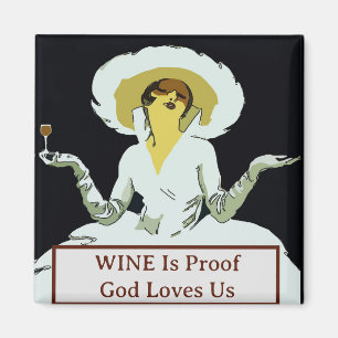 Wein ist nachweisbar, Text bearbeiten Magnet