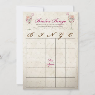Wein-Junggesellinnen-Abschieds-Bingo-Karten