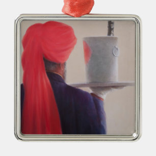 Wein-Kellner Jaipur 2012 Silbernes Ornament