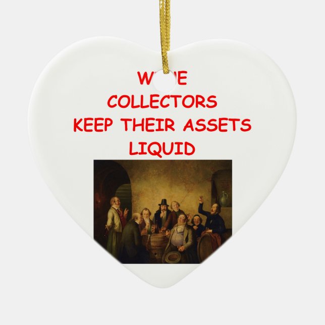 Wein Keramik Ornament (Vorne)