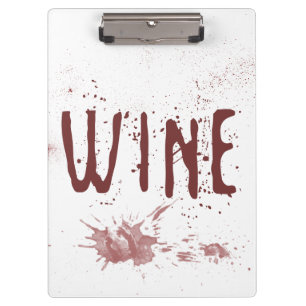 Wein Klemmbrett