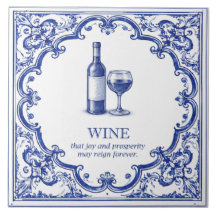 Wein Küche Segen Blau Italienisch
