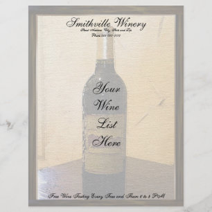 Wein Letterhead Briefkopf
