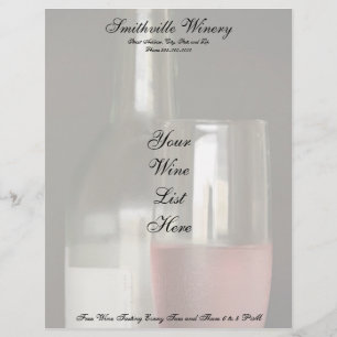 Wein Letterhead Briefkopf