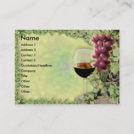 Wein-Liebhaber.? Meister der Kunst der Herstellung Visitenkarte