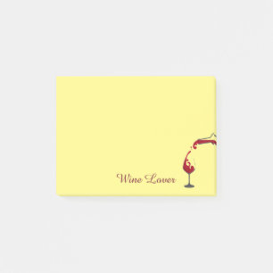 Wein-Liebhaber Posten-es-Anmerkungen Post-it Klebezettel