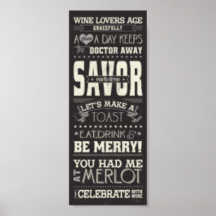 Wein-Liebhaber Poster