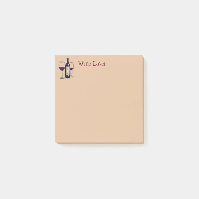 Wein Lover Post-it-Notes Post-it Klebezettel (Vorderseite)