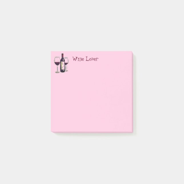 Wein Lover Post-it-Notes Post-it Klebezettel (Vorderseite)