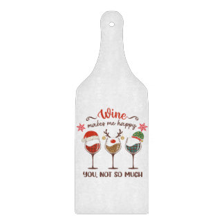 Wein macht mich glücklich schneidebrett