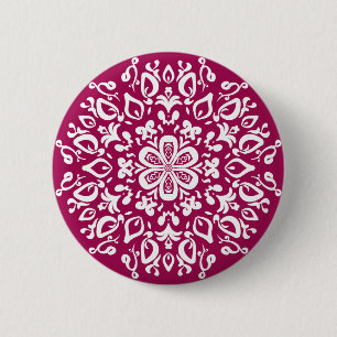 Wein Mandala Button