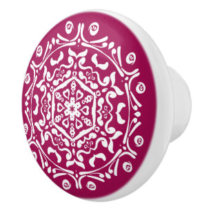 Wein Mandala Keramikknauf