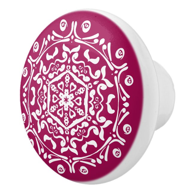 Wein Mandala Keramikknauf (Rechts)