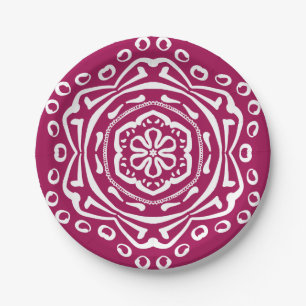 Wein Mandala Pappteller