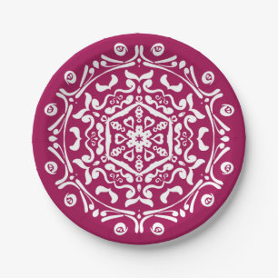 Wein Mandala Pappteller