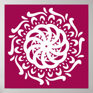 Wein Mandala Poster