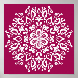 Wein Mandala Poster