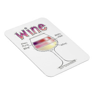 WEIN, MEHR WEIN, NOCH MEHR WEIN MAGNET