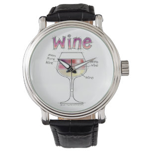 WEIN, MEHR WEIN, SOGAR NOCH MEHR WEIN ARMBANDUHR