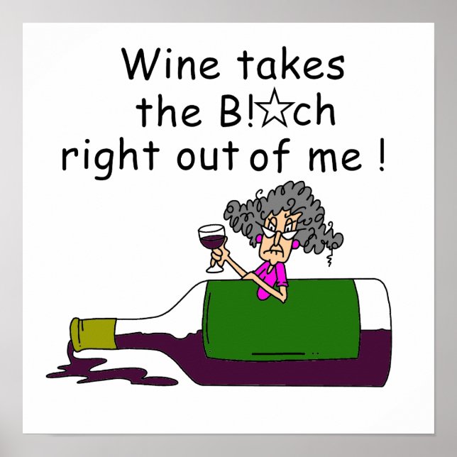 Wein mellows Me Poster (Vorne)