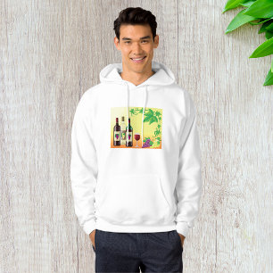 Wein mit Trauben Mens Hoodie