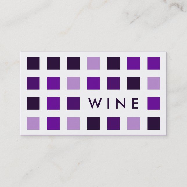 WEIN (mod Quadrate) Visitenkarte (Vorderseite)